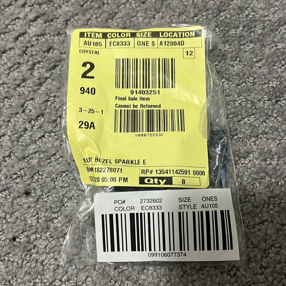 NWT J. Crew Busy Bezel Sparkle Crystal Huggy Hoops Earrings - Picture 4 of 5